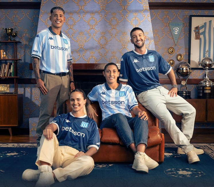Com Zaracho de modelo, Racing divulga camisa para a temporada 2025
