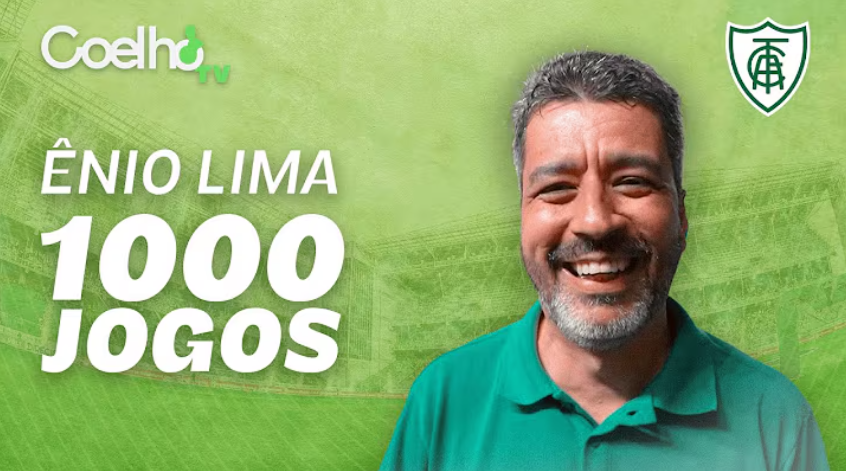 América homenageia Enio Lima, da Itatiaia, por marca de mil jogos narrados