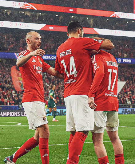 Benfica empata com Monaco e avança às oitavas de final da Champions League