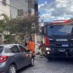 Casa pega fogo e deixa mãe e filha feridas no Carlos Prates, em BH