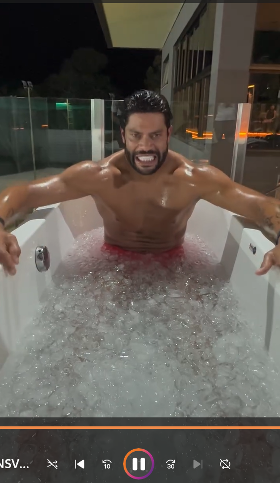 Hulk, do Atlético, mostra rotina intensa para se recuperar de lesão; assista