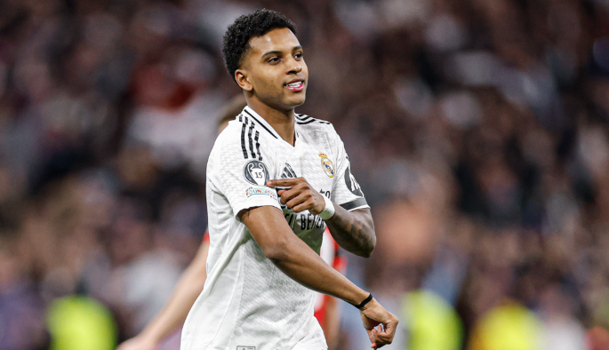 Rodrygo marcou o primeiro gol do Real Madrid na vitória sobre o Atlético de Madrid pela Champions