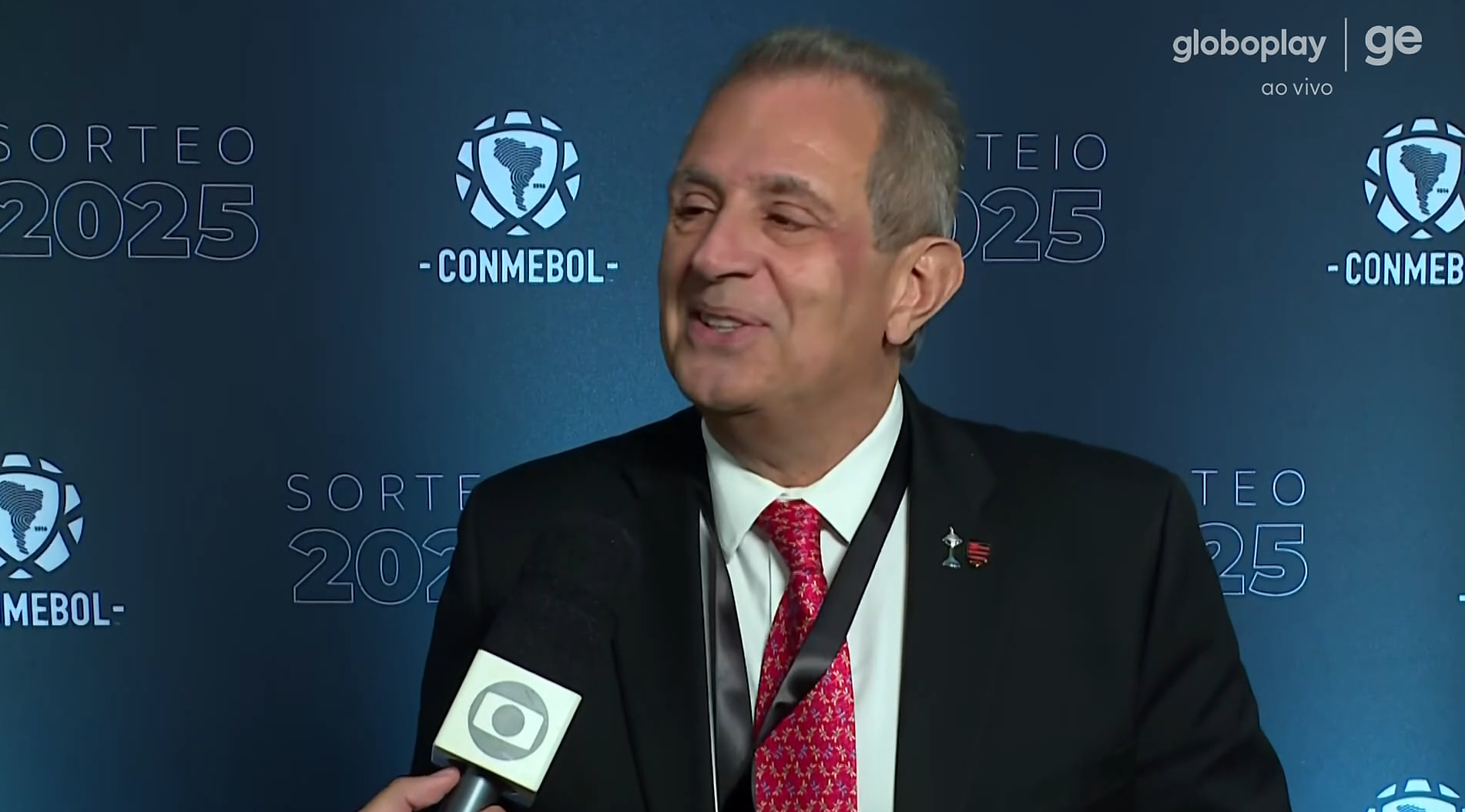 Presidente do Flamengo não esconde satisfação com sorteio da Libertadores