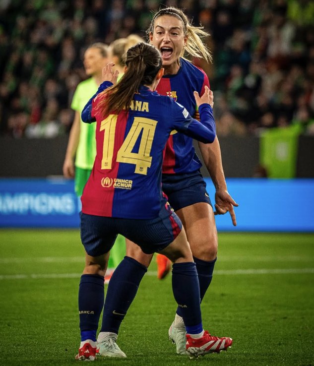 Barcelona goleia Wolfsburg pelas quartas de final da Champions League Feminina
