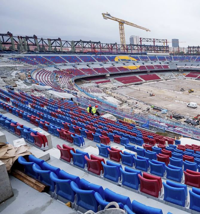 Barcelona atualiza previsão de inauguração do Camp Nou