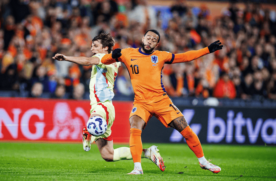 Liga das Nações: Holanda vira sobre Espanha, mas cede empate nos minutos finais