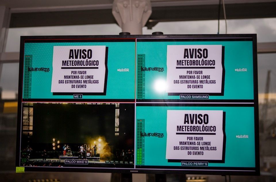 Lollapalooza interrompe shows por 1 hora devido a risco de descargas elétricas