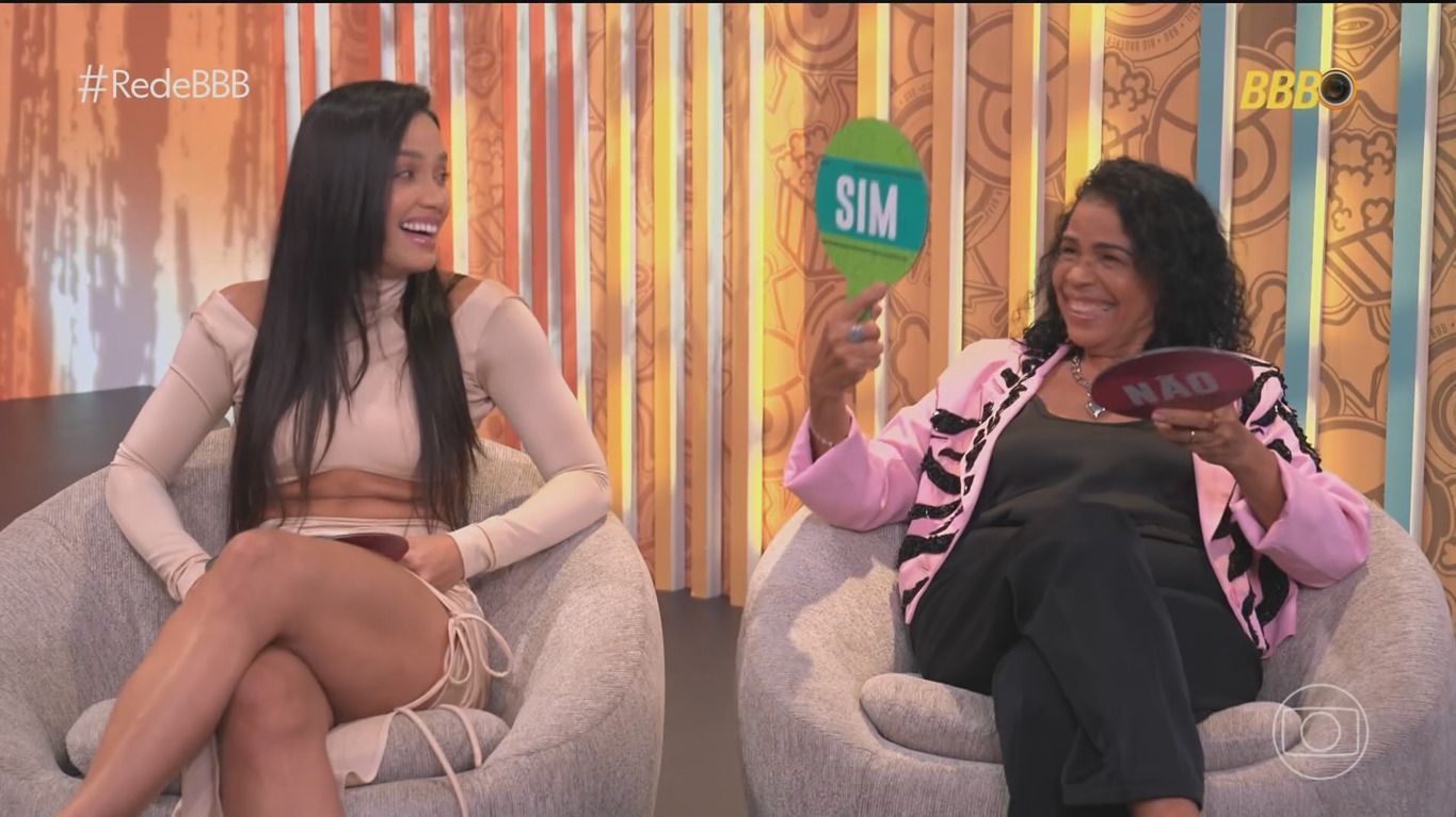 Dona Vilma aprova relacionamento de Diogo com Eva fora do BBB 25