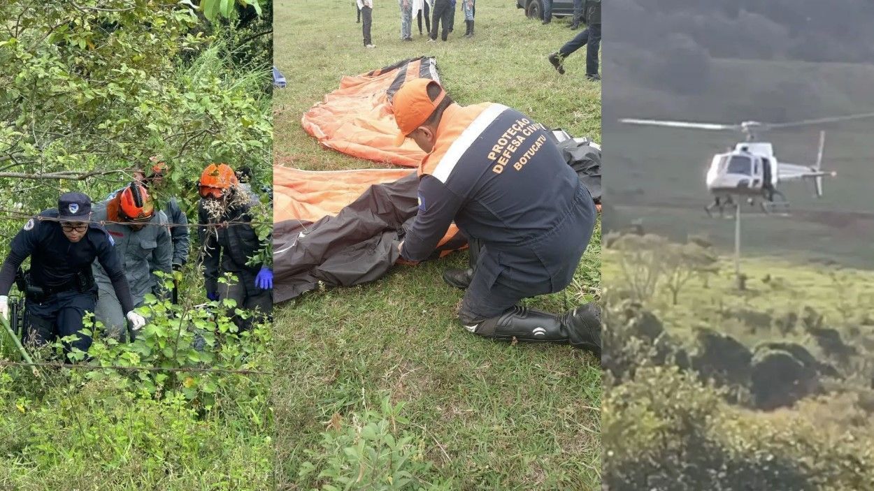 Idoso é encontrado morto após cair de paraglider e ficar desaparecido no interior de SP