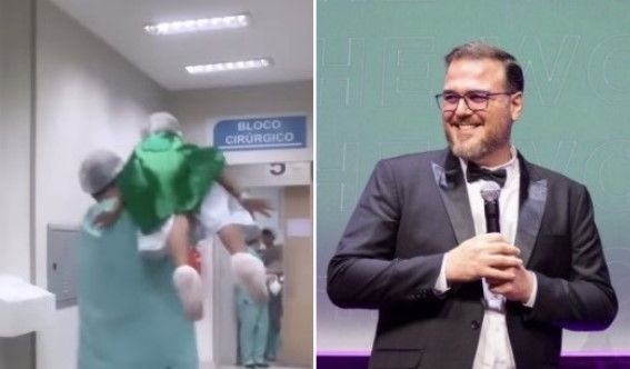 Vídeo: médico mineiro que veste crianças de super-herói antes de cirurgia ganha prêmio na Itália