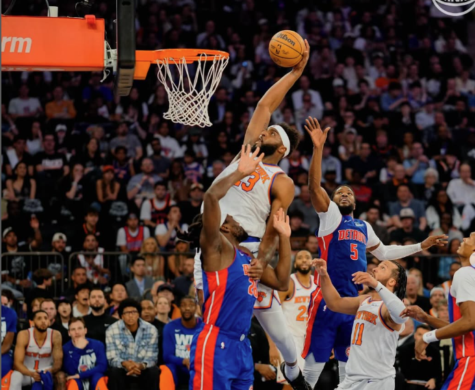 Com atropelo no fim, Knicks derrotam Pistons e abrem vantagem nos playoffs da NBA