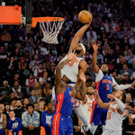 Com atropelo no fim, Knicks derrotam Pistons e abrem vantagem nos playoffs da NBA