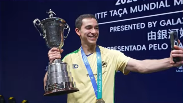 Quem é Hugo Calderano, primeiro brasileiro campeão mundial de Tênis de Mesa