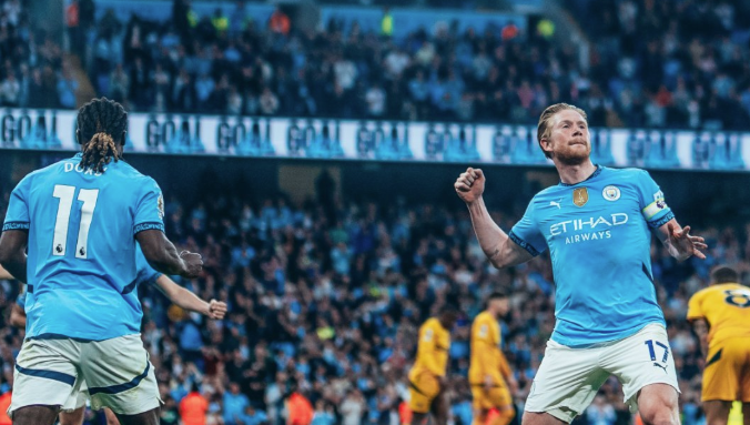 City vence o Wolverhampton, sobe uma posição e embola briga por G4 na Premier League