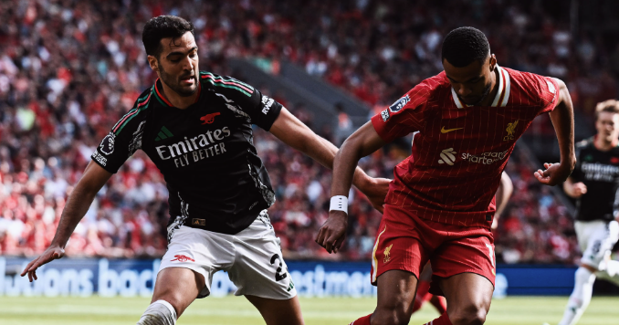 Liverpool cede empate ao Arsenal no primeiro jogo em casa após título da Premier League