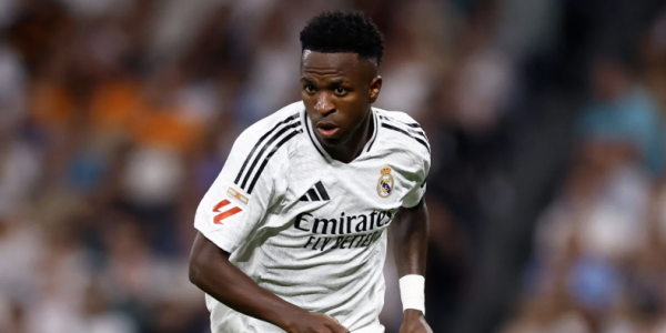 Vini Jr. em ação pelo Real Madrid