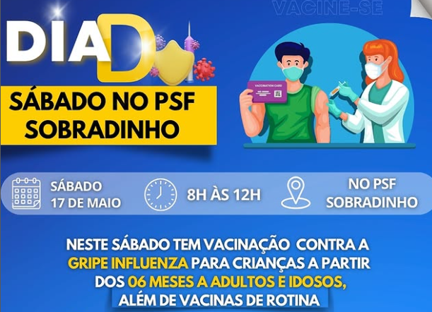 Dia D de imunização contra a gripe acontece neste sábado em São Thomé das Letras