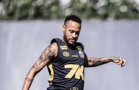 Craque do Santos, Neymar está fora há mais de um mês