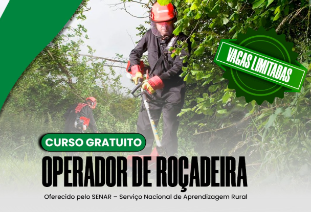 Curso de roçadeira recebe inscrições em Três Coraões