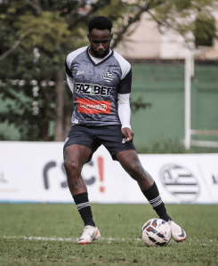 David Braga durante treino do Athletic