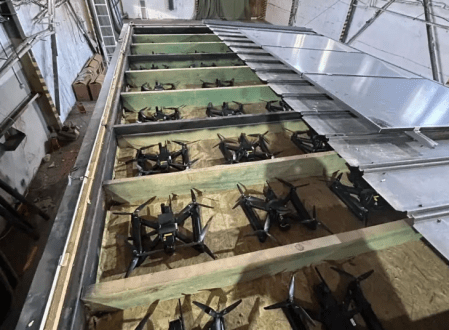 Imagem revela drones militares ucranianos em localização não divulgada