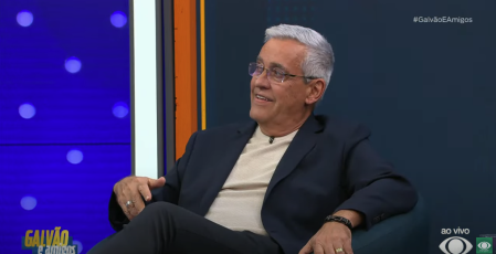 Mauro Naves, comentarista do programa Galvão e Amigos, da TV Bandeirantes