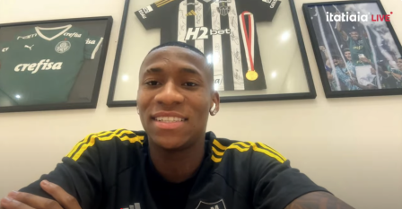 Patrick, do Atlético, em entrevista para o programa Bastidores, da Itatiaia