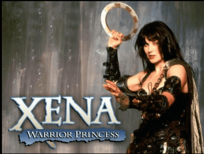 Divulgação da série 'Xena, a Princesa Guerreira'