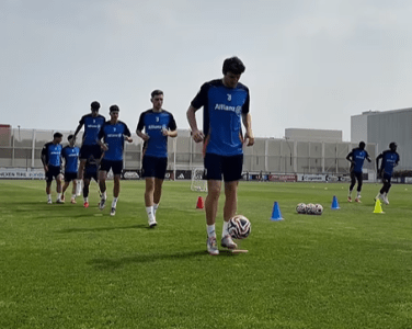Elenco da Juventus durante treino