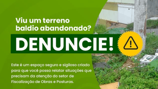 Denúncias são sigilosas.