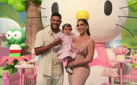 De volta ao Brasil, Hulk, do Atlético, celebra aniversário da filha caçula