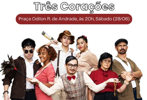 Sábado é marcado por teatro na Praça Odilon Rezende
