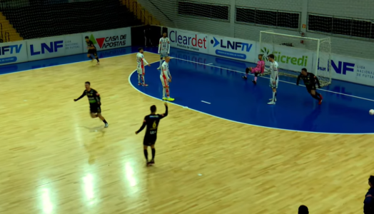 Praia Clube derrotou Cascavel pela Liga Nacional de Futsal (LNF)