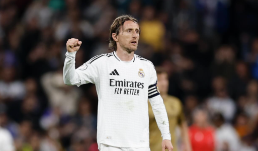 Luka Modric em jogo do Real Madrid