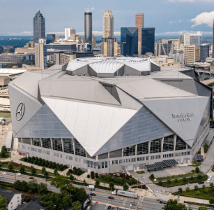 Mercedes-Benz Stadium, em Atlanta, EUA