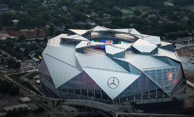 Mercedes-Benz Arena, em Atlanta, EUA Mercedes-Benz Arena, em Atlanta, EUA