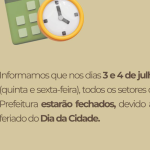 Prefeitura de Três Pontas não tem expediente neste final de semana