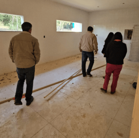 Obras estão em andamento.