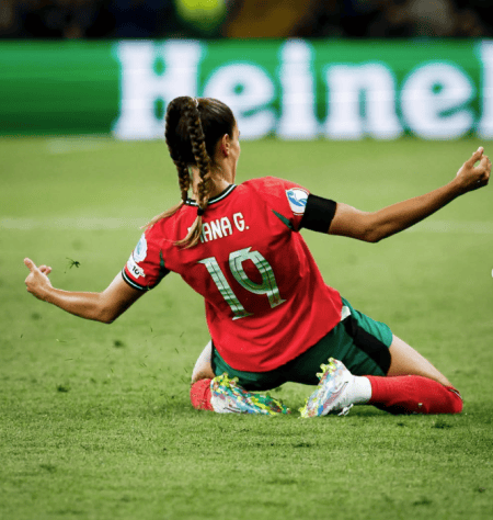 Diana Gomes marcou o gol de Portugal em partida contra a Itália
