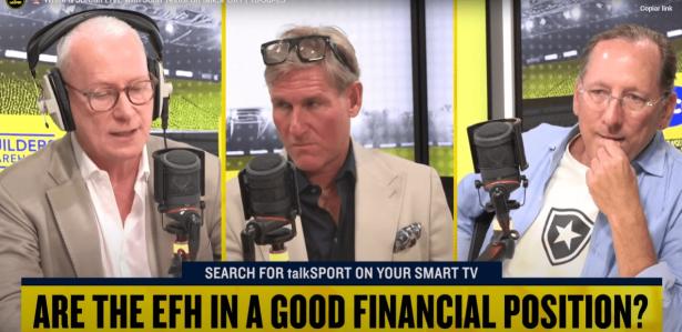 John Textor durante participação no podcast "talkSPORT"