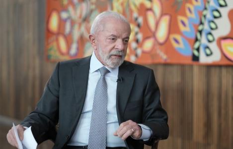 Presidente Luiz Inácio Lula da Silva em entrevista ao Jornal Nacional