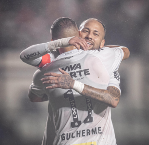 Neymar serviu Guilherme no segundo gol do Santos