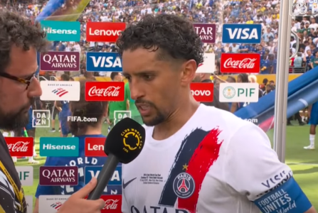Marquinhos, do PSG, logo após a derrota para o Chelsea na final do Mundial de Clubes