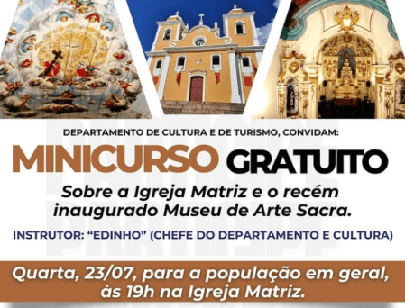 Interessados devem se inscrever no receptivo turístico.