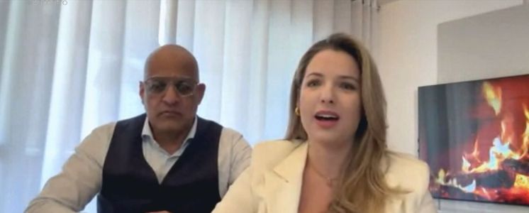 Casal participou do Encontro, da TV Globo