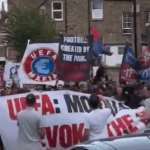 Torcedores de clube inglês protestam contra Uefa após 'rebaixamento europeu'; entenda