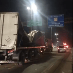 Após 18 horas de bloqueio devido a tombamento de carreta, trânsito é liberado no Anel Rodoviário