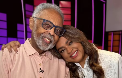 Gilberto Gil e a filha Preta Gil, que morreu ontem