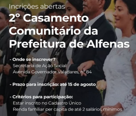 Datas das cerimônias ainda vão ser divulgadas.