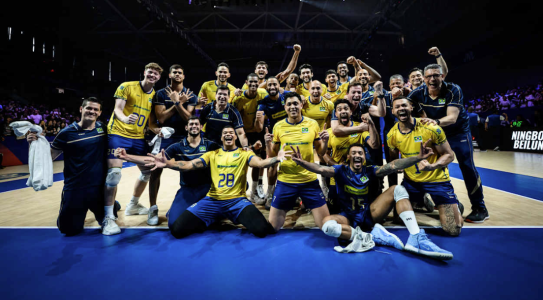 Seleção Brasileira Masculina de Vôlei ganha bronze na VNL